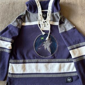 Minnesota Timberwolves Hockey Jersey Style Hoodie